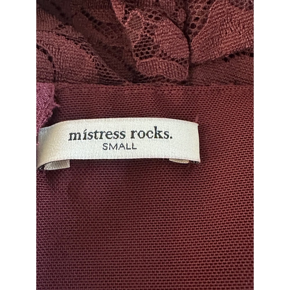 Mistress Rocks House of CB Mulberry Lace‎ Gathered Mini Dress New - Picture 12 of 13